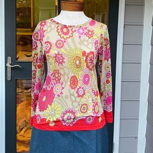 Lynn Ritchie Silk Long-sleeve Top Medium